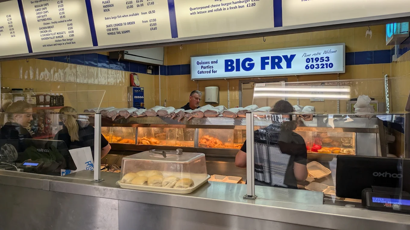 Big Fry shop counter, Wymondham